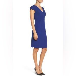 NWT Adrianna Papell Elegant Scalloped Detail Cocktail Dress